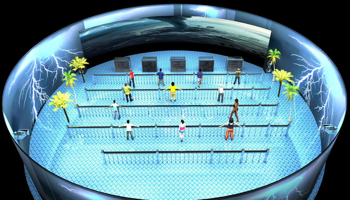 泽库县互动体验120~360度环幕3D立体展示系统