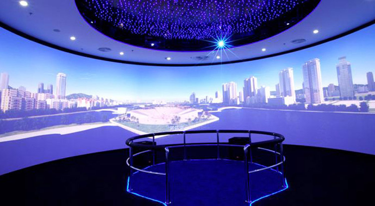 富锦市互动体验360°环幕影院数字媒体展厅
