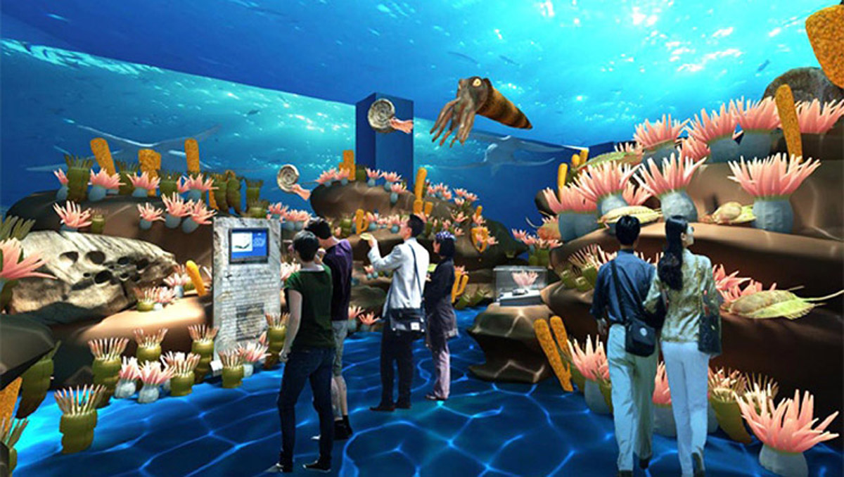卫滨区互动体验海底探秘互动感应投影