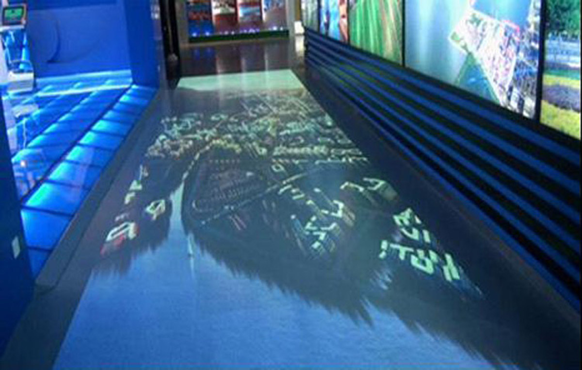 二连浩特市互动体验地面互动感应投影系统