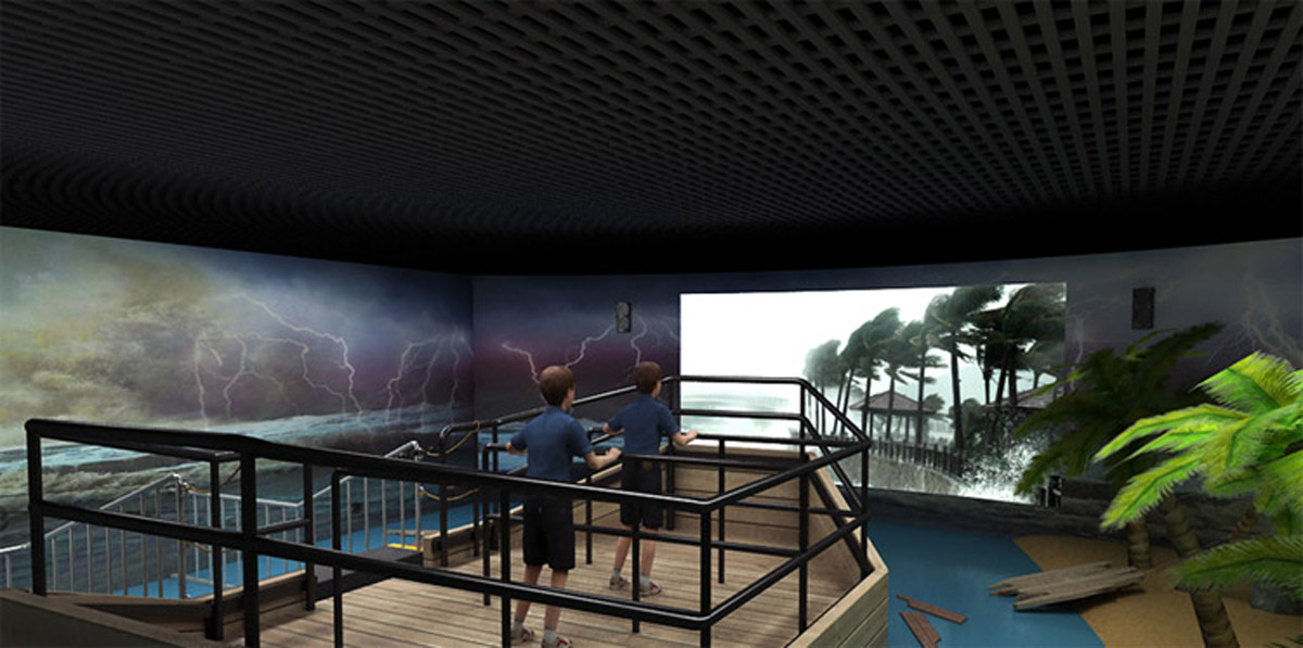新河县互动体验VR虚拟现实体验台风来袭