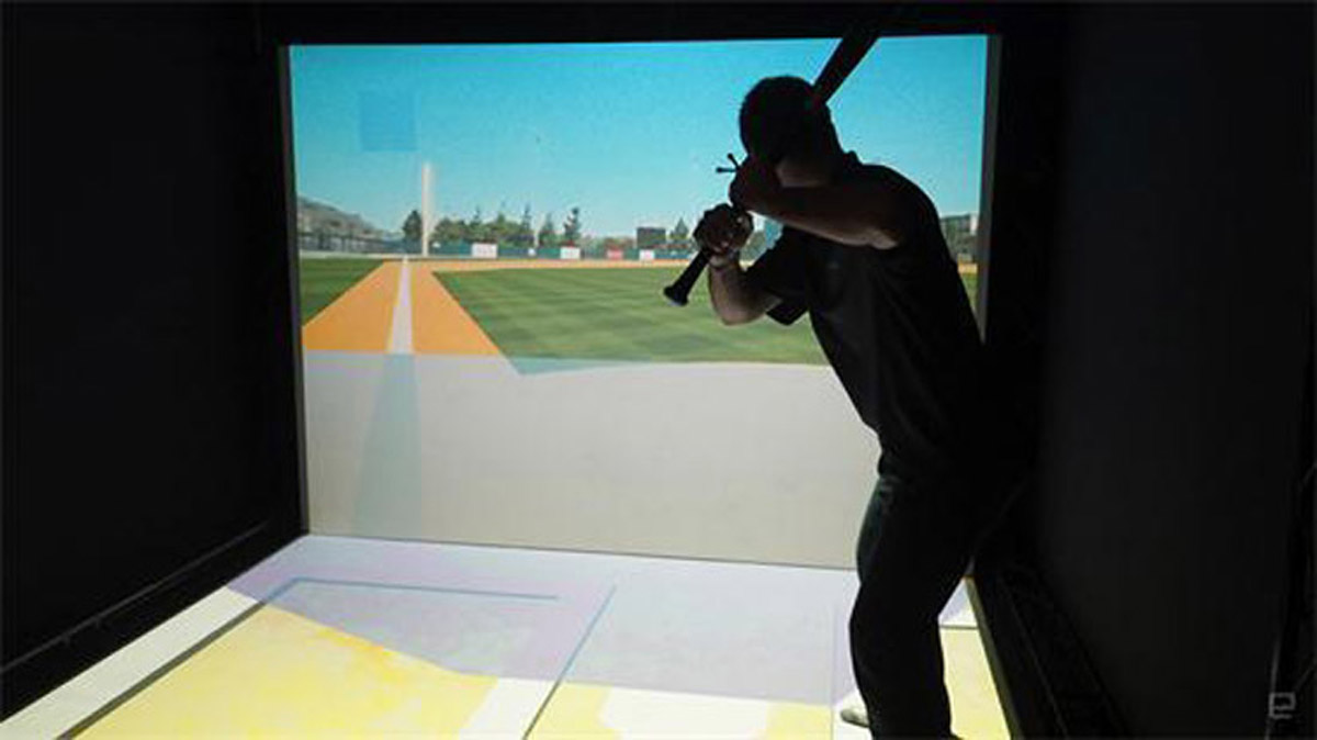 互动体验虚拟棒球投掷体验