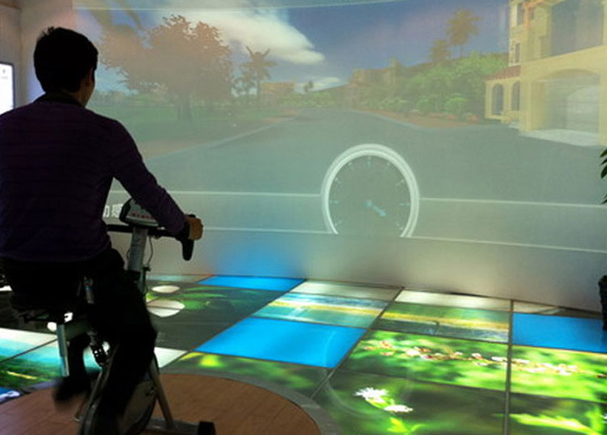 双塔区互动体验虚拟自行车系统